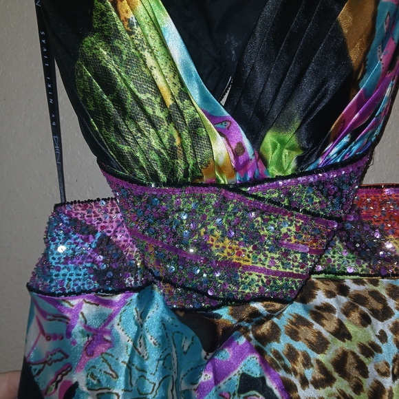 Niki Lavis Vibrant Multicolor Prom Dress - Picture 3 of 7